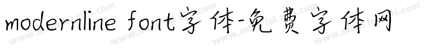 modernline font字体字体转换